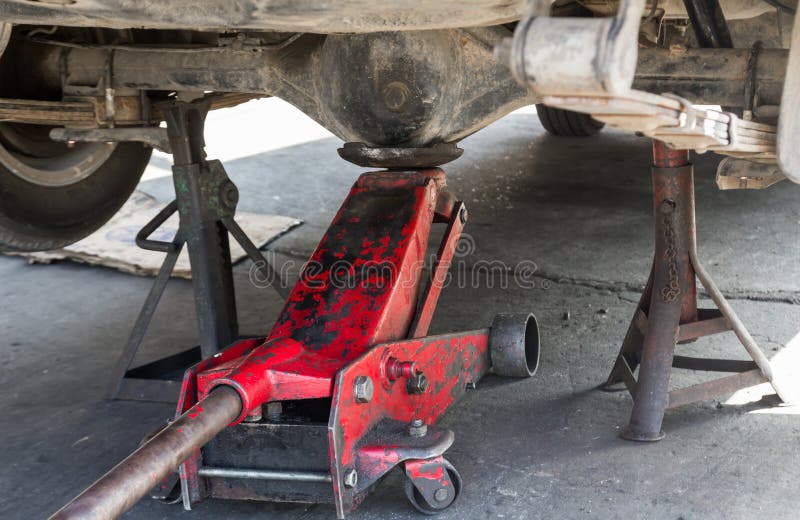 Truck Service Technician Job Stock Photo Image of repairing