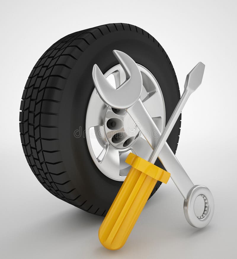 Car services icon stock illustration