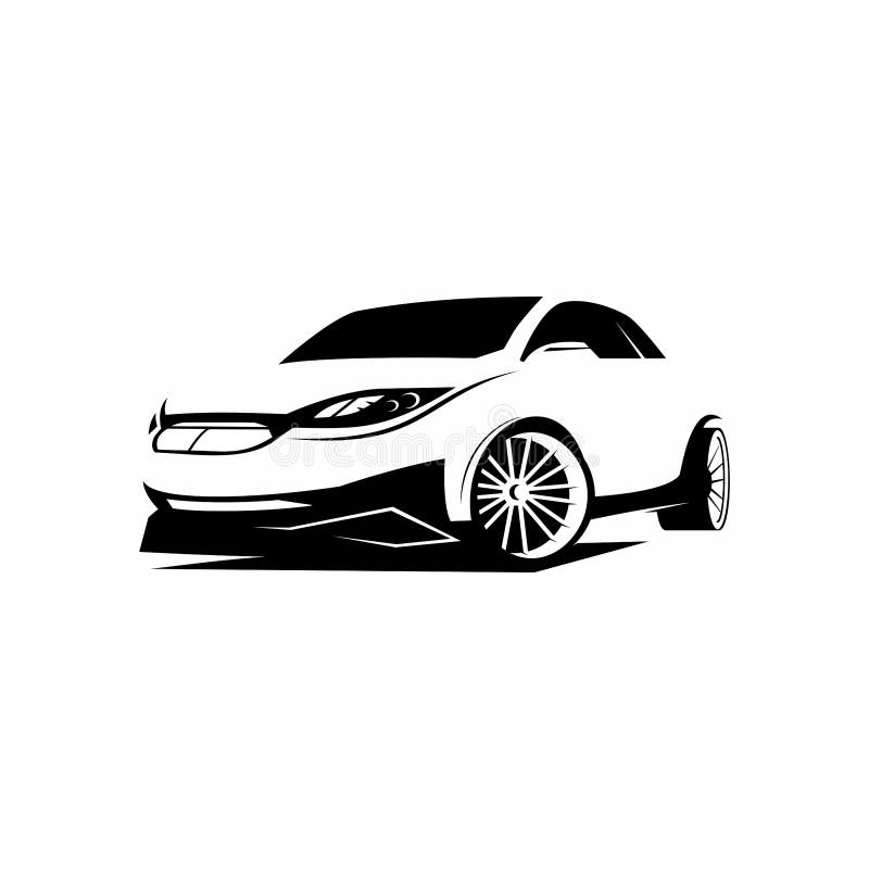 Car Silhouette Abstract Logo Vector Illustration Stock Vector ...