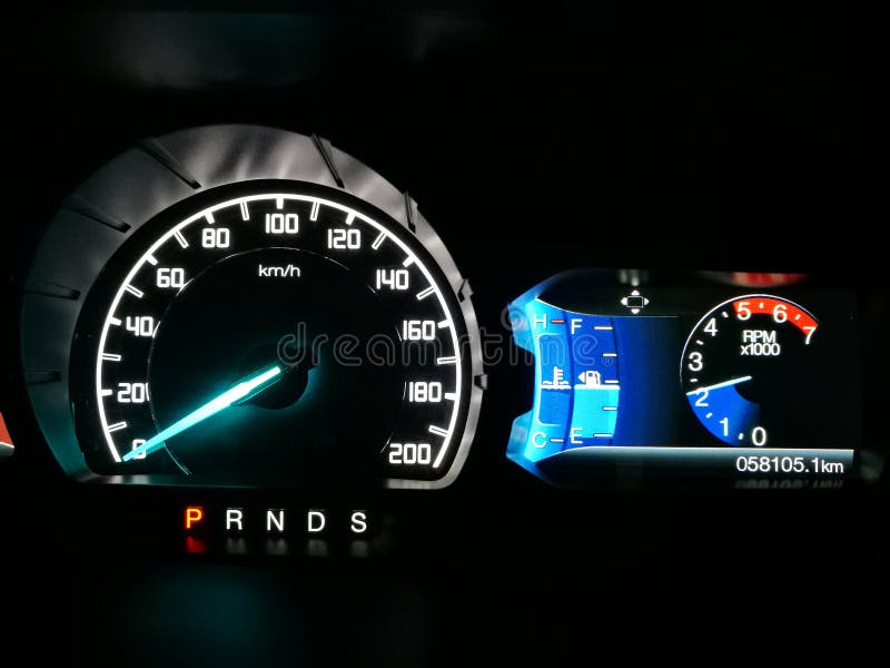 Car speed indicator stock image. Image of speedometer 93677593