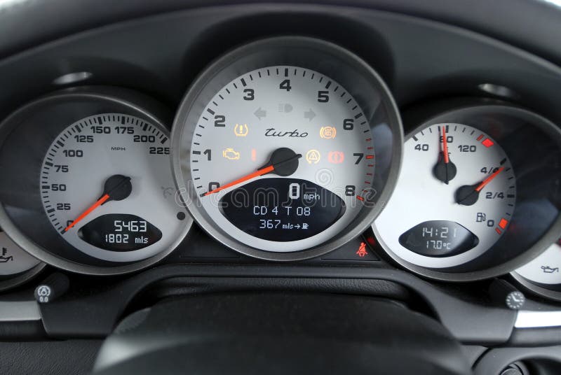 Car speedo detail stock photo. Image of automobile, clocks 2486220