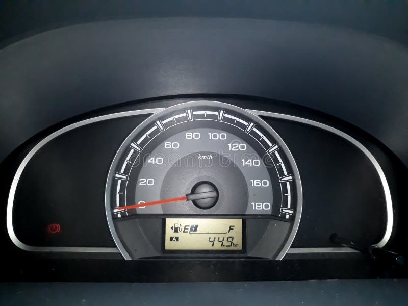 Fuel Gas Meter On Car Front Panel Stock Photo Image Of Sign Symbol 123203096