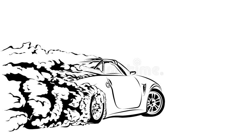 Starion drift car (black and white) by ArtyMotive on DeviantArt