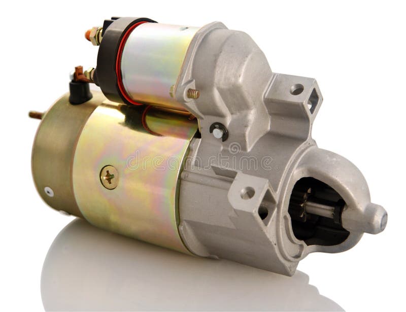 The Closed Up Of Starter Motor For Car Stock Photo - Download