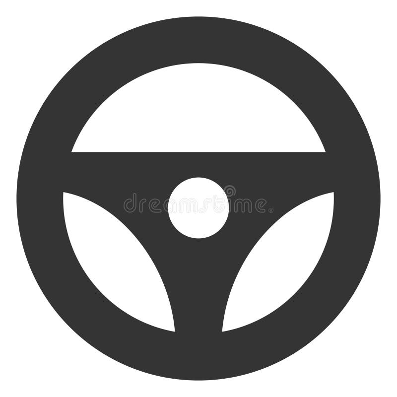 Car Steering Wheel Double Fireworks Fountain Stock Vector