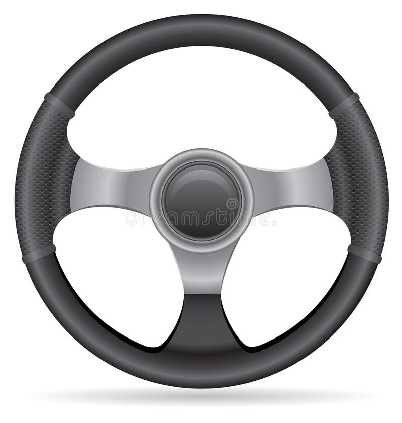 Car steering wheel vector illustration