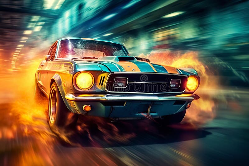 Car on the Street Car on the Street Stock Illustration Illustration