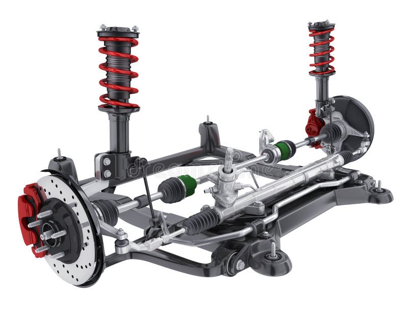 Car suspension and brake and steering