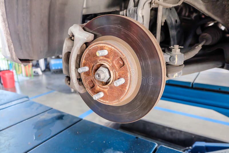 Car Take Wheel Off Show Drum Brake Assembly Stock Photo Image of