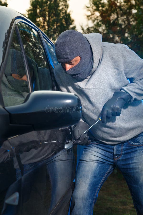 Car theft stock photo. Image of hooded, male, mafia, damage 59601268