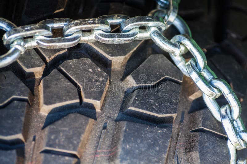 Car tire chains stock photo. Image of tire, weather, wheel 71805952