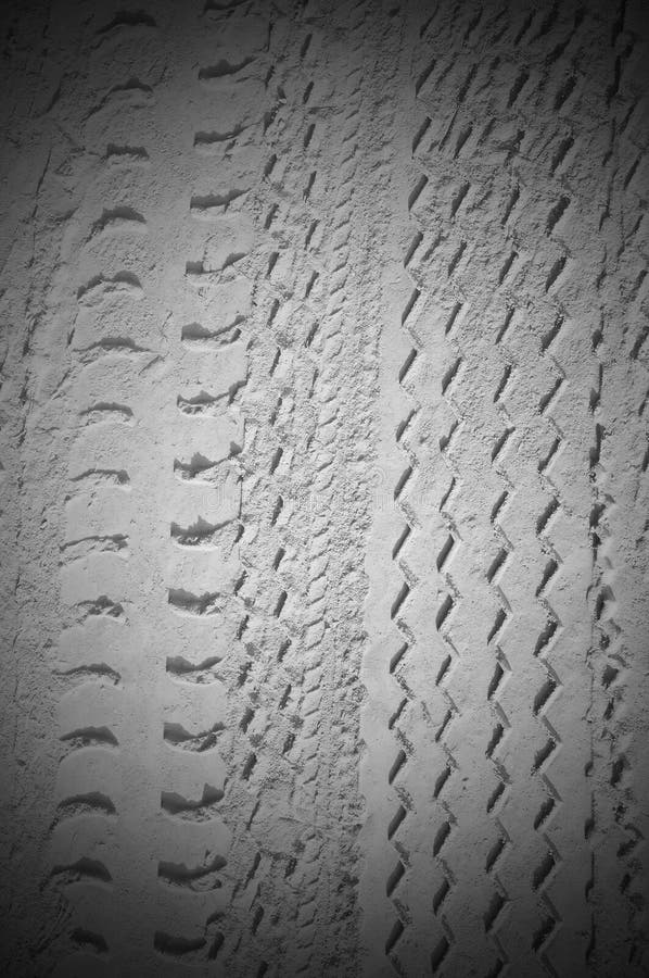 Car tire tracks stock image. Image of golden, detail 24526885
