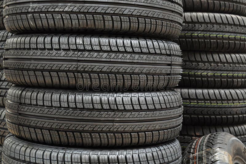 Car tyres stock photo. Image of winter, garage, summer 46130434