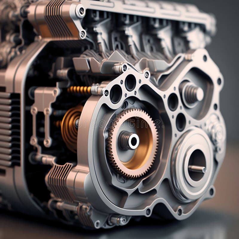 Car Transmission Closeup. Generative AI Stock Illustration