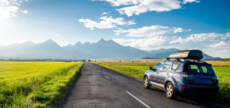 Car for traveling with a mountain road