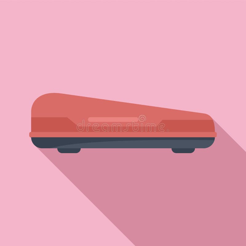 Vehicle Trunk Icon Flat Vector. Car Baggage Stock Illustration
