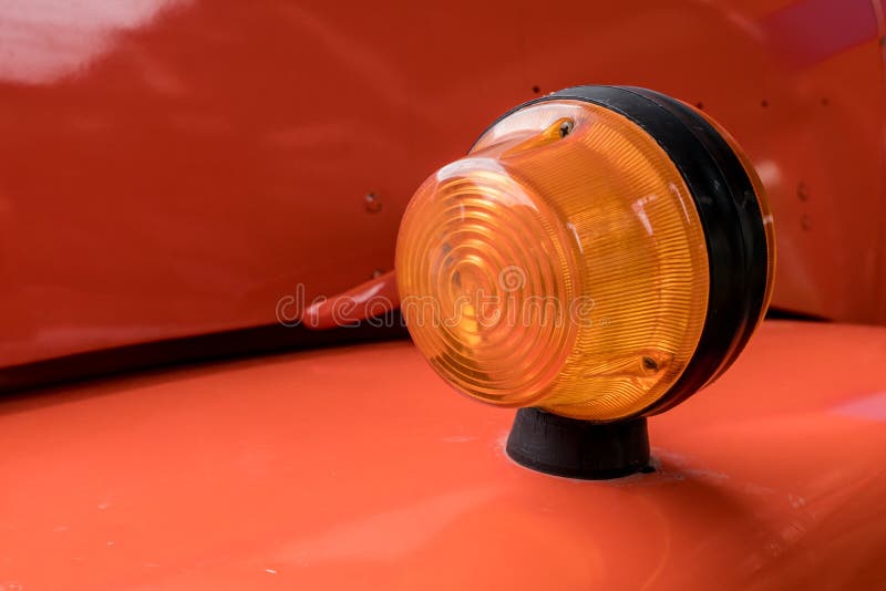 Turn signal of retro car stock photo. Image of restored 15277754