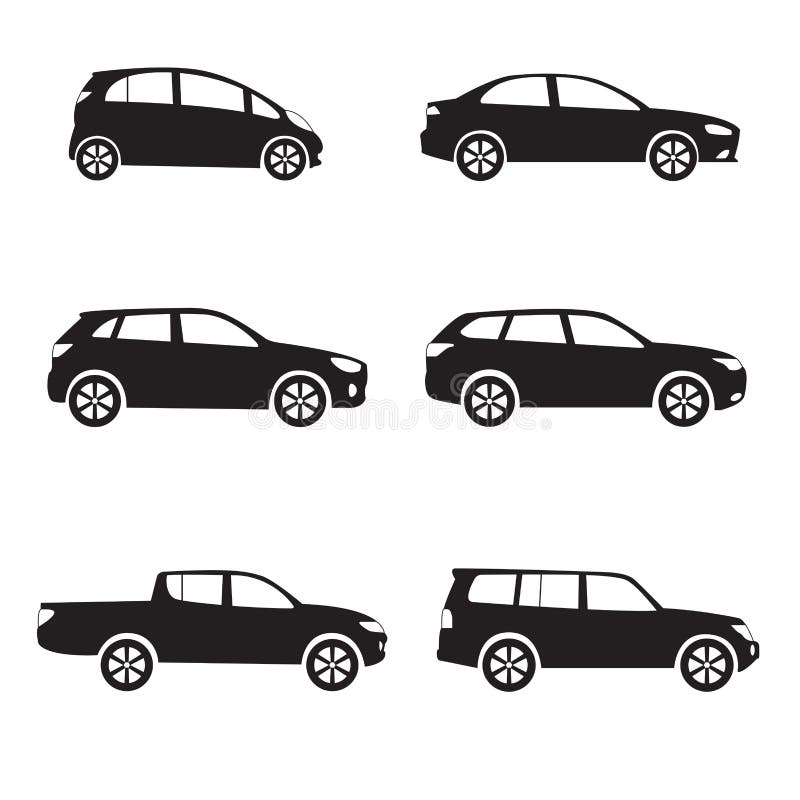 Different Type Of Cars Illustration Set, Car Symbol Collection, Car Icon  Pack Royalty Free SVG, Cliparts, Vectors, and Stock Illustration. Image  123595350.