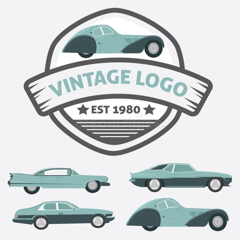 Car Vintage Logo for Your Logo - Retro Logo Best for Your Logo C Stock ...