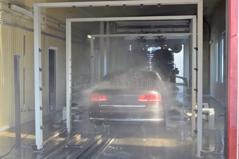 Car wash stock photo. Image of cleaning, water, rinse 120260826