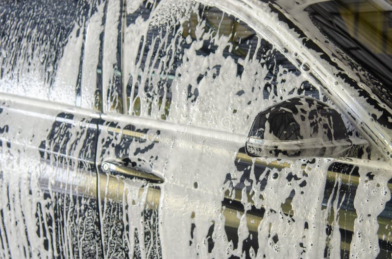 Car wash bubbles stock photo. Image of care, background 150358724