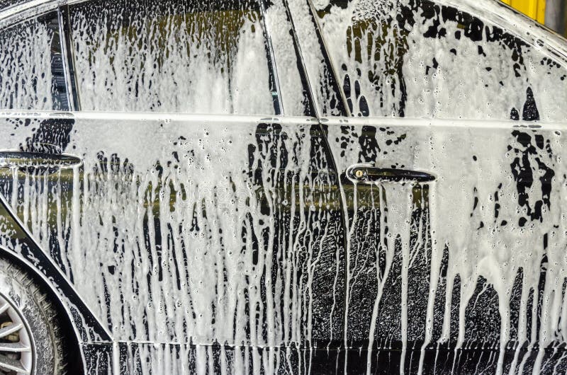 Car wash bubbles stock photo. Image of care, background 150358724