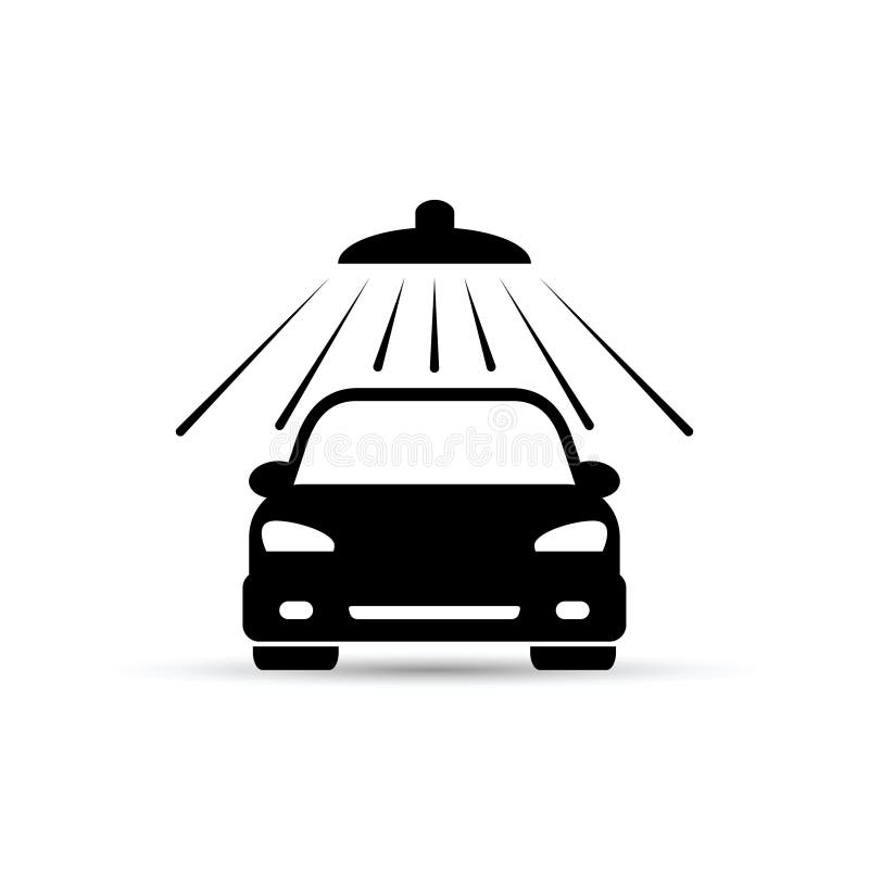 No Car Wash Sign. Vector Carwash Prohibiting Symbol Stock Vector