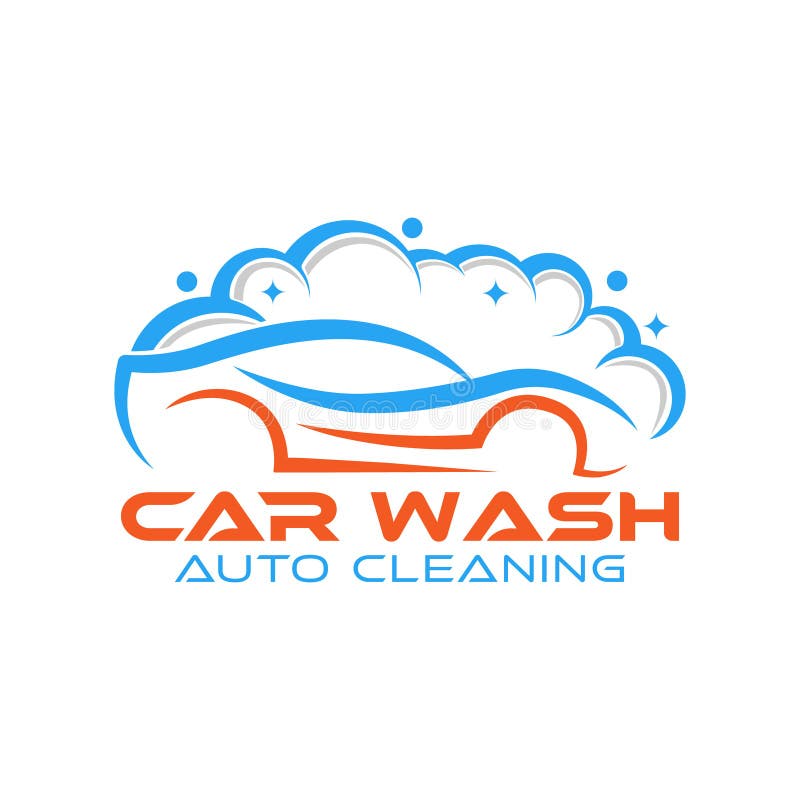 Car Wash Logo Vector Illustration template. Trendy Car Wash vector logo icon silhouette design. Car Auto Cleaning logo vector illustration for car detailing and car wash service