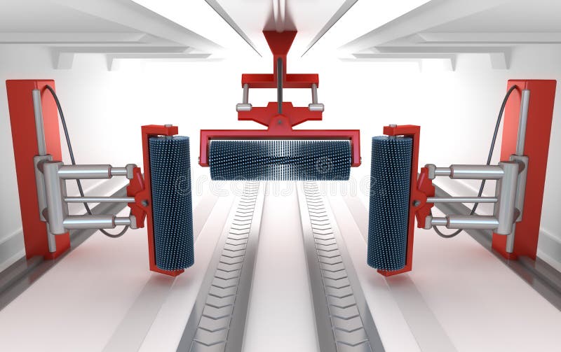 Car wash service royalty free illustration