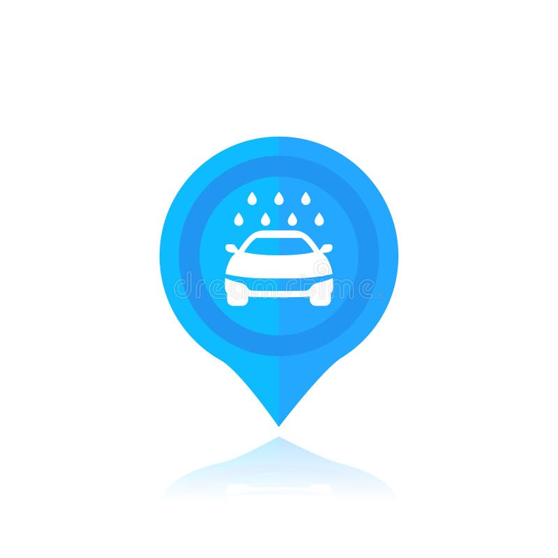 Car wash service vector pointer vector illustration