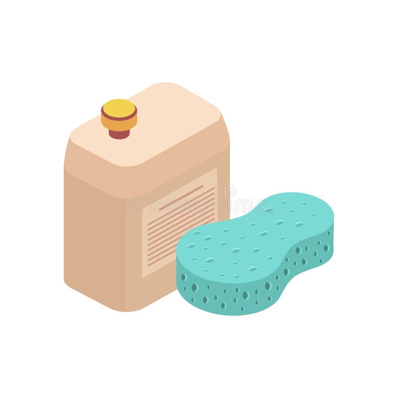 Car Wash Sponge Composition Stock Vector Illustration of symbol