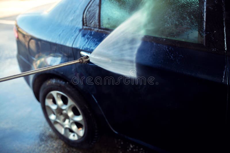Car Wash Spray Gun Gets Your Car Clean in No Time Stock Photo Image