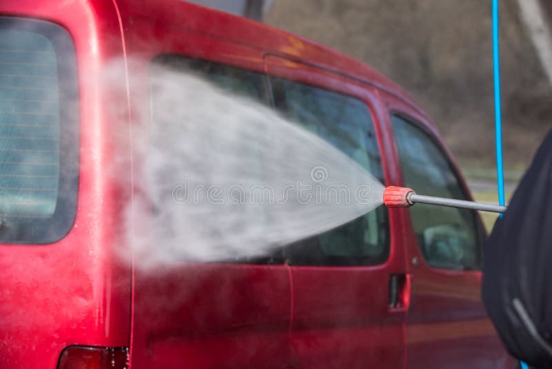 Car washing stock photo. Image of spray, soap, sponge 68932442