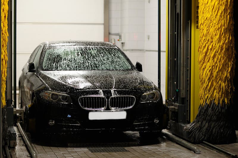 Car washing station stock photo. Image of transport, washing 63843516