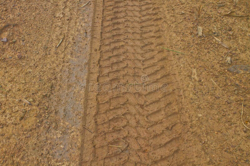 Car wheel on ground stock photo. Image of track, trace 34535476