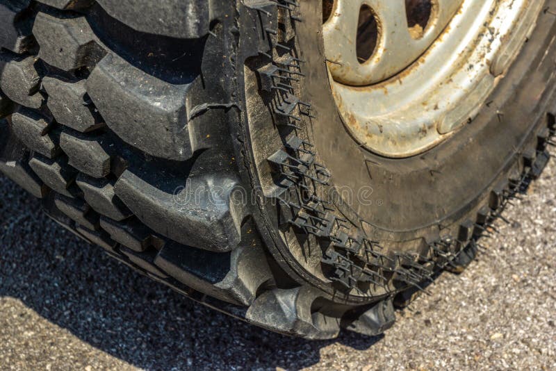 Car wheel with studs stock image. Image of automobile 173775217