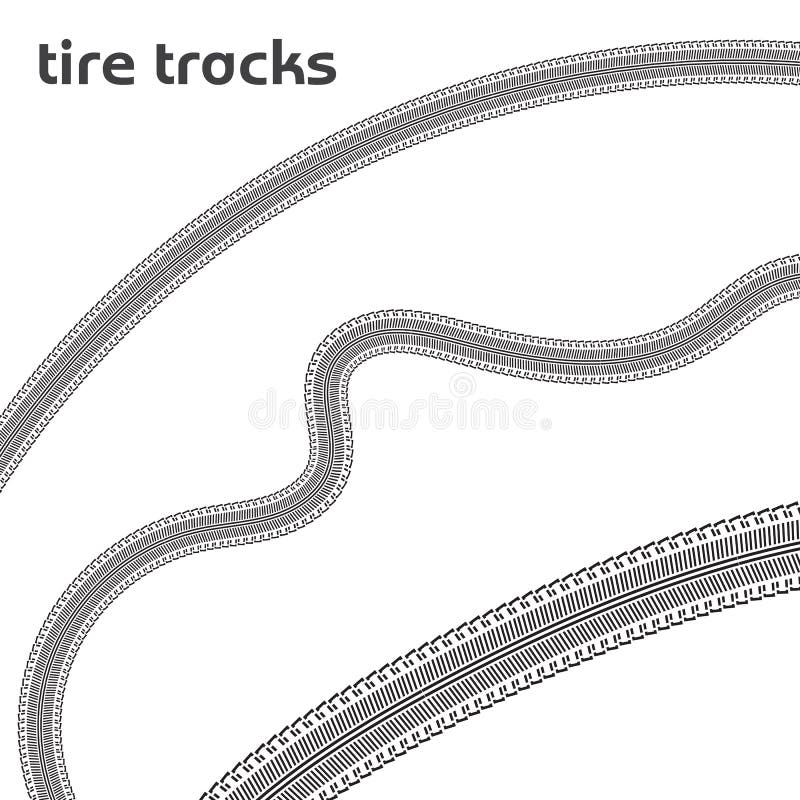 Car wheel tire tracks stock illustration Car wheel tire tracks stock illustration