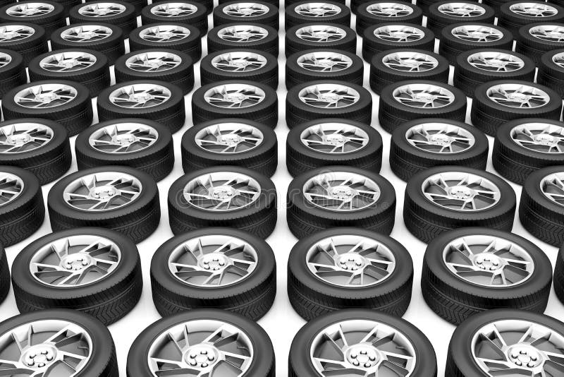 Car wheels stock illustration. Illustration of transportation 41840009