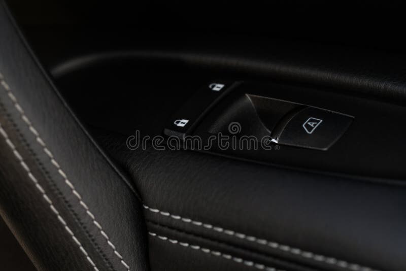 Car window control panel. stock photo. Image of elevating 267549148