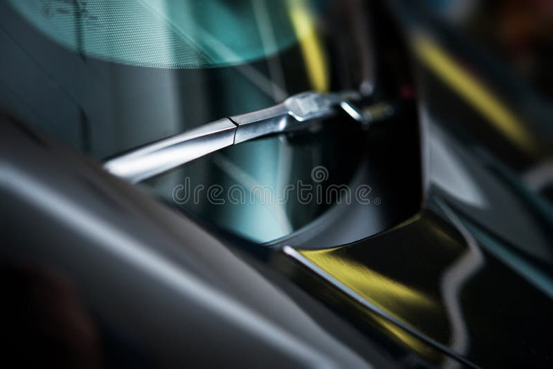 Car Windshield Wiper stock photo. Image of driving, wiper 57777854