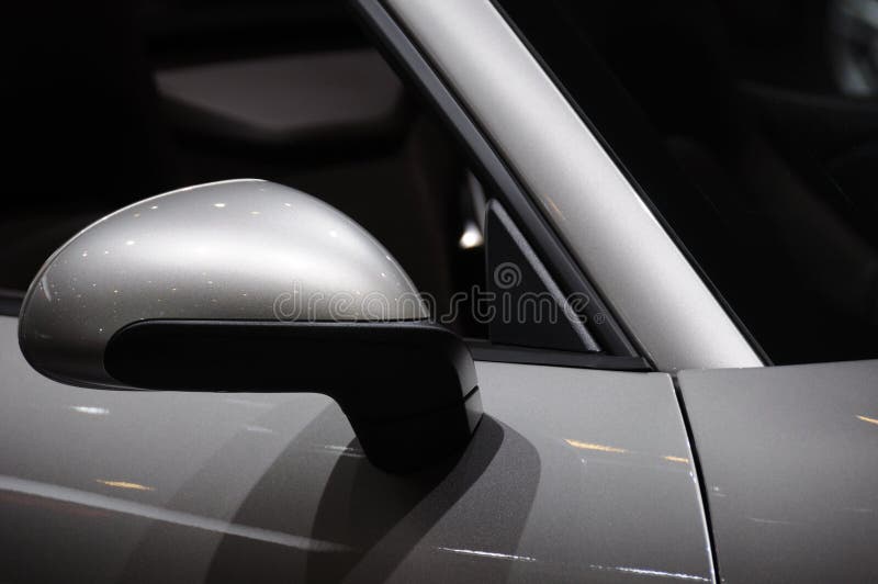 Wing Mirror on the sports car. Wing Mirror on the sports car.