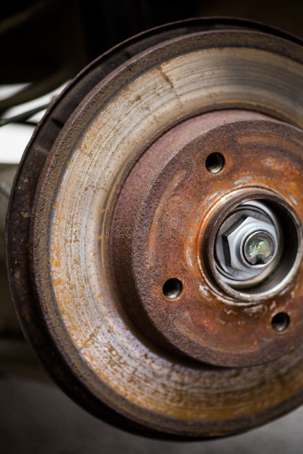 Car Worn and Rusty Brake Disk Stock Image Image of auto, junk 202269381