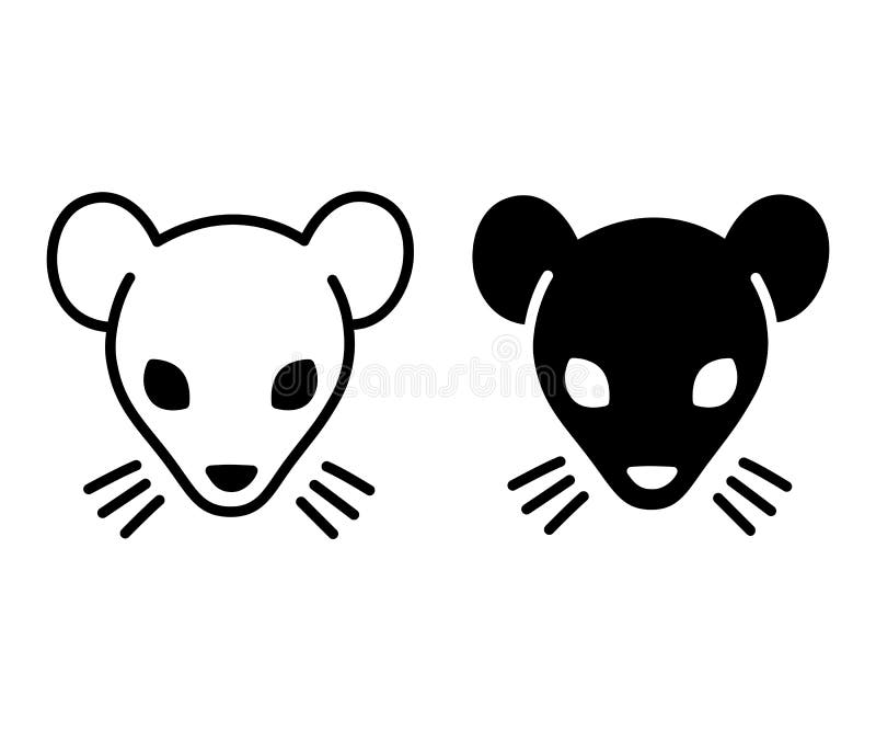 Cara Blanco Y Negro De La Rata Ilustracion Del Vector Ilustracion De Blanco Rata 124045193