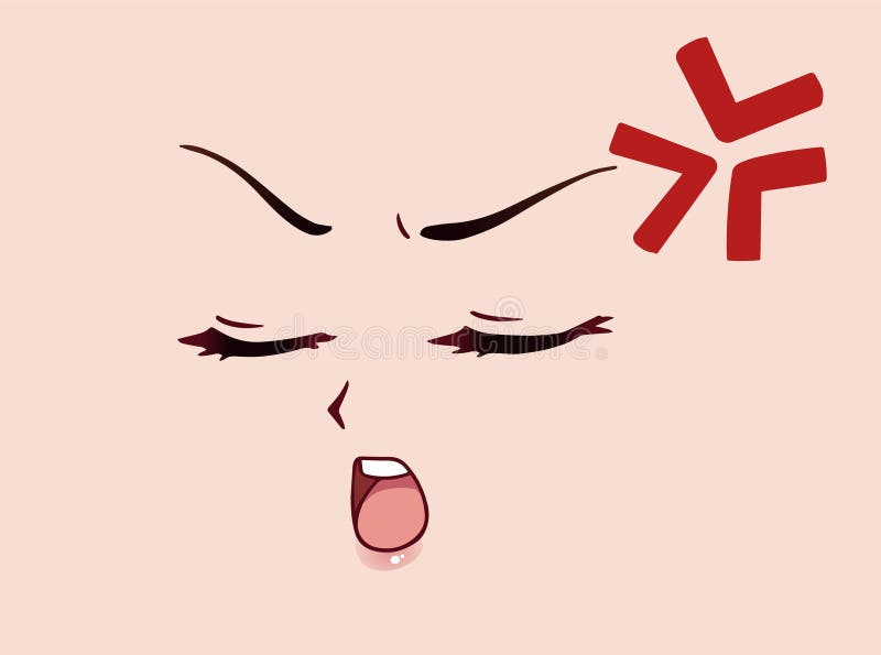 Cara De Estilo Anime Enojado Con Los Ojos Cerrados Nariz Pequeña Y Boca Kawaii Símbolo De Anime Divertido Ilustración del Vector - Ilustración de enojado, facial: 176475494 Cara De Estilo Anime Enojado Con Los Ojos Cerrados Nariz Pequeña Y Boca Kawaii Símbolo De Anime Divertido Ilustración del Vector - Ilustración de enojado, facial: 176475494