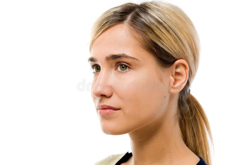 Cara de la mujer sin el cosmético fotografía de archivo libre de regalías Cara de la mujer sin el cosmético fotografía de archivo libre de regalías