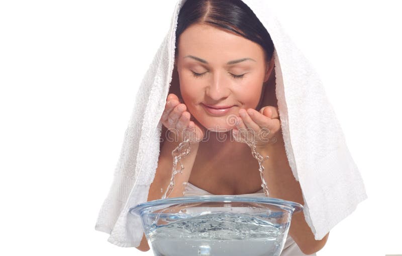 Limpieza Facial foto de archivo libre de regalías