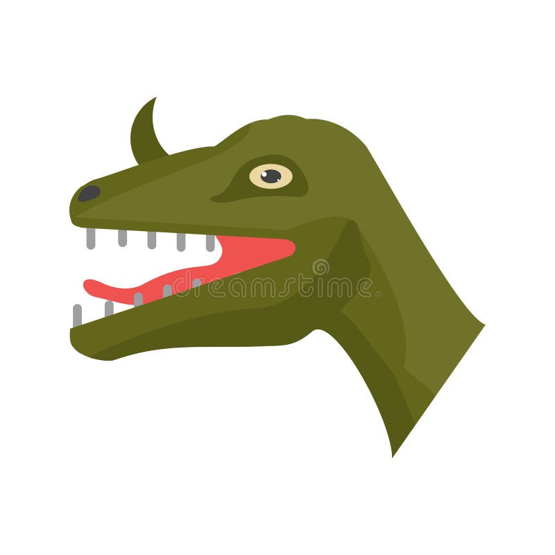 Cara del dinosaurio ilustración del vector. Ilustración de cara - 100619487