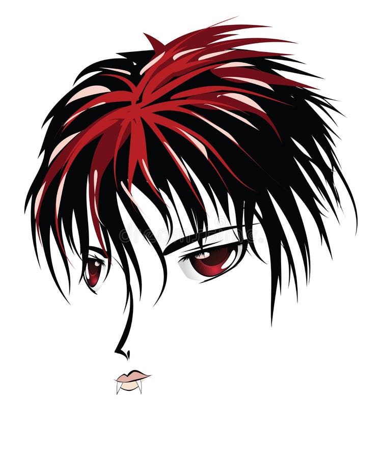 Olhos do homem do Anime ilustração do vetor. Ilustração de pessoa - 33984003