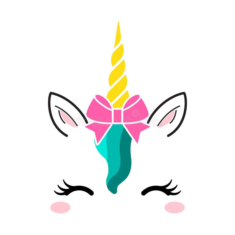 Dibujos De Unicornios La Cara - imagen para colorear