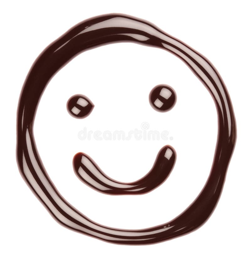 Cara sonriente del chocolate imagen de archivo libre de regalías Cara sonriente del chocolate imagen de archivo libre de regalías